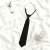 Gravata Borboleta Preta para Mulheres, Gravata Borboleta Estilo Japonês, Decoração de Camisa Estilo Universitário, Gravata Casual Preguiçosa Sem Gravata para Homens Dk, Gravata para Casal