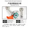 Aço Inoxidável 304 Revestimento de Mangueira de Metal PTFE Mangueira de Metal Imitação Buda Fole de Alta Temperatura e Alta Pressão