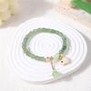 Nova pulseira de bambu estilo chinês Imitação de estilo nacional Dongling Jade Festival Pulseira de cintura alta Templo de área cênica Pulseira de fivela segura quente