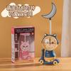Reloj Pequeño de Dibujos Animados, Movimiento Silencioso, Aspecto Elegante, Creativo, Animal Lindo en Coche, Decoración de Escritorio y Mesita de Noche, Adornos, Regalos al por Mayor