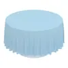 Mantel Redondo Desechable Color Sólido Fiesta Fiesta Decoración de Mesa Mantel Más Vendido en Amazon Plástico con Puntos 84 Pulg