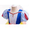 2024 Performance Escénica Transfronteriza Vestido de Manga Abullonada Vestido Blancanieves Vestido para Niñas Capa de Lentejuelas SB07