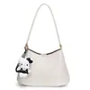 Bolso de Hombro Estilo Nuevo, Bolso de Hombro Retro Sencillo para Mujer, Color Sólido, Bolso Exquisito tipo Commuter para Debajo del Brazo, Gran Capacidad, Bolso Estilo Perezoso