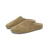 Item popular no comércio exterior Estilo de fileira solta Unissex Birkenstock biqueira meio chinelo Tamancos slip-on de sola reta para uso externo