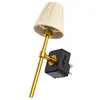 Luz nocturna enchufable, un artículo nuevo y popular para ventas transfronterizas: GY253, con una pantalla de tela plisada, diseñado para la decoración de dormitorios y baños, con funciones de control de luz y detección de movimiento, ideal como lámpara de noche