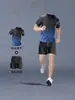 Camiseta Suelta Ropa de Bádminton Manga Corta Malla para Playa Seda de Hielo Ropa Deportiva para Hombre y Mujer Camiseta Fina Verano Fitness Running Transpirable