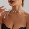 Joia de Comércio Exterior Europeia e Americana Colar com Laço de Fita para Vestido de Noiva Luxuoso Elegante Requintado Colar Versátil