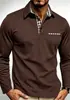 Comercio Exterior Transfronterizo para Hombre Nuevo Primavera y Otoño Nuevo Color Liso Casual de Negocios Manga Larga