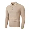 Comercio Electrónico Transfronterizo Novedades Otoño/Invierno Suéter de Punto con Decoración de Botones y Solapa para Hombre Prenda Base