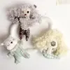 Novo Tecido de Desenho Animado Boneca Pônei Broche Decoração de Sapato Roupa Chapéu Bolsa Pingente Chaveiro Acessórios Feitos à Mão