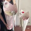 Balde de flor sorvete buquê de flores tubo aljava artefato para embrulhar flores base para arranjo de flores materiais de embalagem para flores frescas suprimentos