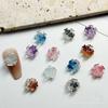 Transmisión en vivo accesorios de uñas de rosa electrochapados superventas simulación pastel flor accesorios de uñas accesorios de uñas transparentes como hielo