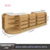 Estante de Almacenamiento para Cigarrillos de Estructura Acero-Madera, Gabinete de Fondo Combinado para Mostrador de Caja de Cigarrillos y Alcohol, Exhibidor de Estante para Cigarrillos de Tienda de Conveniencia