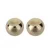Pendientes Redondos Dorados de Diseño de Nicho Retro Europeo y Americano Pendientes de Botón Estilo Frío de Gama Alta Normcore Otoño e Invierno