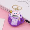 Llavero de Diseño Pequeño de Hardware Creativo Muñeco de Dibujos Animados de Goma Suave Lindo Colgante Fácil de Llevar Colgante para Llaves de Bolso