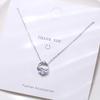Collar Wanying jewelry Wang Qingquan plata esterlina S925 lujo ligero cadena clavícula personalidad pequeño fresco accesorios creativos venta al por mayor