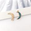 1 Colgante de Esmalte de Aleación Azul Lago Planeta Caracola Unicornio Lazo Pulsera Collar DIY Accesorios Zhongcheng