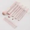 Set de Pinceles de Maquillaje Flor de Durazno: Sombra de Ojos, Rubor, Contorno, Sombra de Nariz, Corrector - Set Completo de Brochas para Principiantes