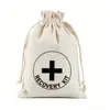 Kit para la Resaca Transfronterizo Bolsa de Algodón y Lino con Cordón Bolsa de Regalo para Boda Fiesta de Despedida de Soltera Personalizable
