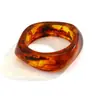 Nova Joia Transfronteiriça Europeia e Americana Design Exagerado Polígono Transparente Vintage Pulseira Tipo Casco de Tartaruga