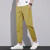 Pantalones Casuales para Hombre 2026 Verano Delgados Elásticos Ajustados Cortos Versátiles de Pierna Recta Deportivos de Negocios