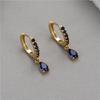Pendientes Jiexing con diseño de viento frío transfronterizo, con hebilla para la oreja, elegantes pendientes de plata con pasador para mujer, accesorios para pendientes.