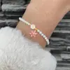 Estilo de Moda Transfronterizo Europeo y Americano Más Vendido Pulsera de 26 Letras Elegante Sencilla para Mujer Joyería de Mano Versátil para el Día a Día