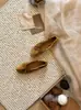 Outono de 2026 Sapatos Baixos de Camurça com Laço Estampa de Leopardo Sapatilhas Planas Femininas Versáteis Slip-Ons
