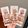 Accesorios para el Cabello de Dibujos Animados para Niños Pinza para el Cabello de Gato Marrón Pinza Lateral Pinza para el Flequillo Ropa para la Cabeza de Bebé de Otoño e Invierno Pinza para el Cabello Linda para Niñas