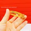 Nuevo pulsera de tres tres generación anillo fino chapado en cobre y oro moda simple Joker pulsera para mujer venta al por mayor