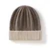 Venta al por mayor de fábrica Cachemira Transfronterizo Otoño e Invierno Estilo Nuevo Color Bloque para Niños Engrosado Borde Plegado Unisex Protección para Orejas de Bebé Gorro Envolvente