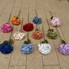 90 Peças de Tecido Hortênsia Casamento Hotel Decoração Casa Decoração Arco Arranjo de Flores Teto Guia Flores Artificiais Atacado