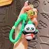 Llavero de panda gigante de bambú con dibujos animados, bonito muñeco, mochila, accesorios para coche, máquina de garras para colgar, pequeño regalo al por mayor