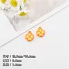 Colgante de Esmalte de Trébol de Cuatro Hojas de Colores Aleación Accesorios DIY Lindos Accesorios para Cadena de Teléfono Materiales Materiales para Ropa Dibujos Animados