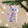 Decoración Colgante Plana de Acrílico para Coche Nueva Transfronteriza Juego de Ocho Piezas Colgante Estándar para Coche Mascota Linda