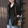 Jaqueta Curta Leve com Capuz Forrada para Mulheres 2026 Primavera Nova Estilo Coreano Jaqueta Petite Top Casual Solto