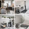 Juego de Dos Piezas de Alfombrillas de Piso de PVC Engrosado, Impermeables, Resistentes al Aceite, Antifatiga, Resistentes a Pendientes, Alfombra Antideslizante, Estilo Lujo Ligero, Cobertura Total