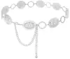 Cadena de Cintura de Metal Transfronteriza para Mujer, Accesorio de Cintura de Estrella de Mar Moderno y Versátil para Combinar con Vestidos, Venta Directa de Fábrica de Moda