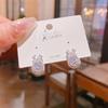 2025 Nuevo Estilo Zircón Pendientes de Flor Simple para Mujer Aguja de Plata Estilo Coreano Sentido de Alta Gama Exquisitos Pendientes Combinables Joyería