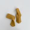 Meias de Meia-panturrilha para Primavera e Outono Meias Infantis Cor Sólida Cor Morandi Listradas Meias para Bebê Lisas Meias Coreanas para Meninos e Meninas