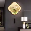Lámpara de mural decorativa estilo medieval, nueva lámpara de pared estética estilo Song Dynasty para pasillo y pared de fondo de sala de estar estilo chino, sala de té Zen retro