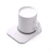 Posavasos Termostático Inalámbrico USB de 55 Grados con Taza de Cerámica Base de Carga Inalámbrica para Teléfono Móvil en Casa Alfombrilla Calentadora para Taza Regalo