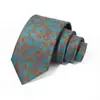 Gravata Masculina Poliéster Seda Bordada Amarrada à Mão Gravata Masculina Transfronteiriça Mais Vendida 8cm Gravata Masculina de Alto Padrão Fábrica de Shengzhou