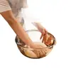 Vidrio de Borosilicato Alto con Tapa Recipiente para Amasar Resistente al Calor Recipiente Antiadherente Espesado Gran Capacidad Bol para Batir Huevos Bol para Hornear Bol para Ensalada Vidrio