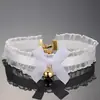 Acessórios Sexy Renda Sino Anel de Pescoço choker Corrente da Clavícula Acessórios de Roupa Faixa de Pescoço