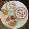 Plato de Cena de Melamina para Comida Ligera Creativa Plato con Compartimentos Equilibrado en Nutrición Dieta Saludable Hogar Imitación Porcelana Melamina 211 Plato de Cena