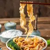 Fideos Tiegun Yam Daoxiao Auténticos 500g Jin Dao Frescos Fragantes Auténticos Saludables Fideos Anchos Ricos en Nutrición y Salpicaduras de Aceite Fideos Zhajiang