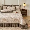 Colcha gruesa estampada de comercio exterior transfronterizo, colcha acolchada estilo europeo y americano, funda de colchón acolchada antideslizante
