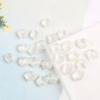Conchas transparentes color AB con cuentas, conchas con cuentas, cuentas sueltas, material para hacer horquillas con borlas y accesorios para el cabello DIY