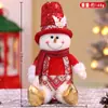 Muñeco de Sentar Navideño Transfronterizo Decoración Navidad Lentejuela Roja Hombre Viejo Muñeco de Nieve Reno Decoración de Escritorio
